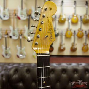 Fender Custom Shop 1963 Stratocaster AAA Rosewood Fingerboard Heavy Relic Fiesta Red - Image 7
