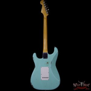 Fender Custom Shop 1963 Stratocaster Relic Sort of Dark AAA Rosewood Fretboard Surf Green - Image 6