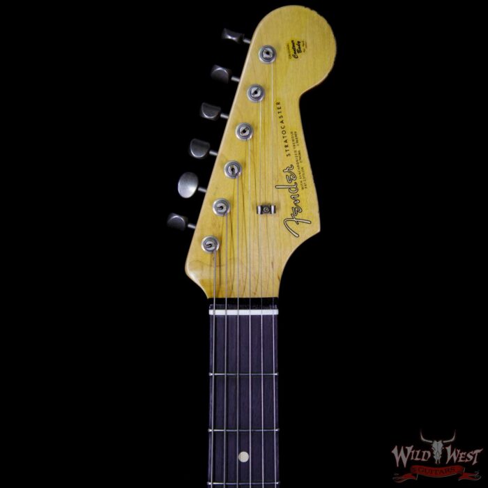Fender Custom Shop 1963 Stratocaster Relic Sort of Dark AAA Rosewood Fretboard Surf Green - Image 8