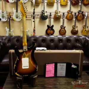 Fender Custom Shop 1963 Stratocaster Heavy Relic Rosewood Fingerboard 3 Tone Sunburst - Image 13