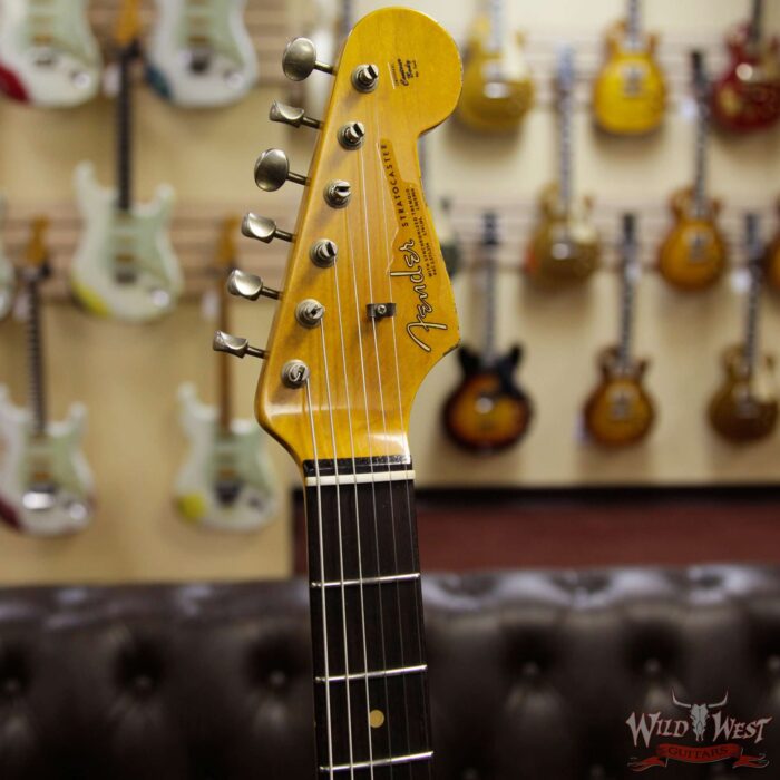 Fender Custom Shop 1963 Stratocaster Heavy Relic Rosewood Fingerboard 3 Tone Sunburst - Image 7