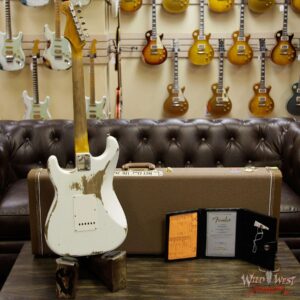 Fender Custom Shop 1963 Stratocaster Heavy Relic AAA Rosewood Fingerboard Olympic White - Image 13