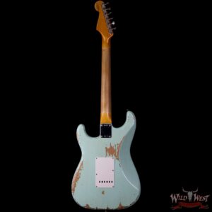 Fender Custom Shop 1963 Stratocaster Heavy Relic AAA Rosewood Fingerboard Surf Green - Image 5