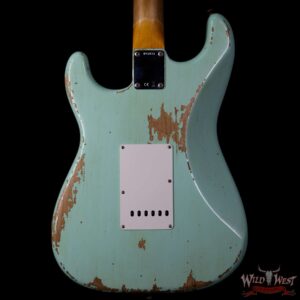 Fender Custom Shop 1963 Stratocaster Heavy Relic AAA Rosewood Fingerboard Surf Green - Image 6