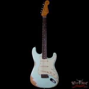 Fender Custom Shop 1963 Stratocaster Heavy Relic AAA Rosewood Fingerboard Surf Green - Image 4