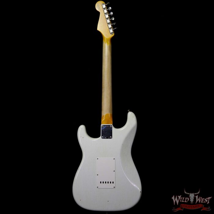 Fender Custom Shop 1963 Stratocaster Journeyman Relic with Dirty Neck Olympic White - Image 5
