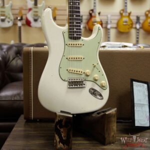 Fender Custom Shop 1963 Stratocaster Journeyman Relic with Dirty Neck Olympic White - Image 12