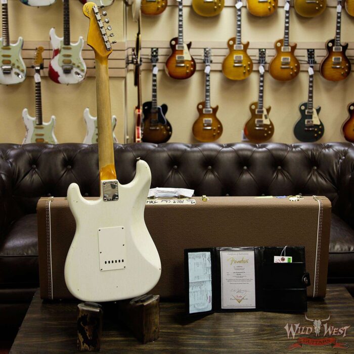 Fender Custom Shop 1963 Stratocaster Journeyman Relic with Dirty Neck Olympic White - Image 13