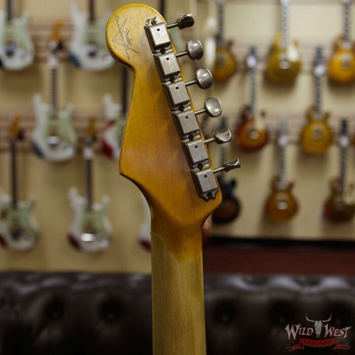 Fender Custom Shop 1963 Stratocaster Journeyman Relic with Dirty Neck Olympic White - Image 9
