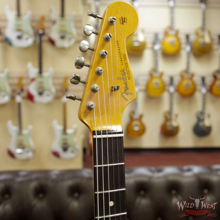 Fender Custom Shop 1963 Stratocaster Journeyman Relic with Dirty Neck Olympic White - Image 7