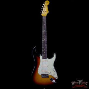 Fender Custom Shop 1963 Stratocaster Journeyman Relic with Dirty Neck 3 Tone Sunburst - Image 4