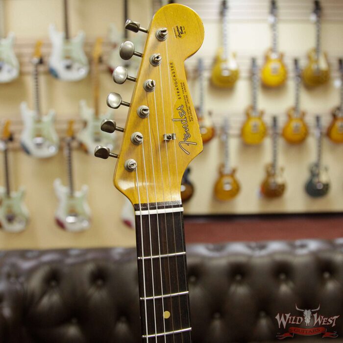 Fender Custom Shop 1963 Stratocaster Journeyman Relic with Dirty Neck 3 Tone Sunburst - Image 7