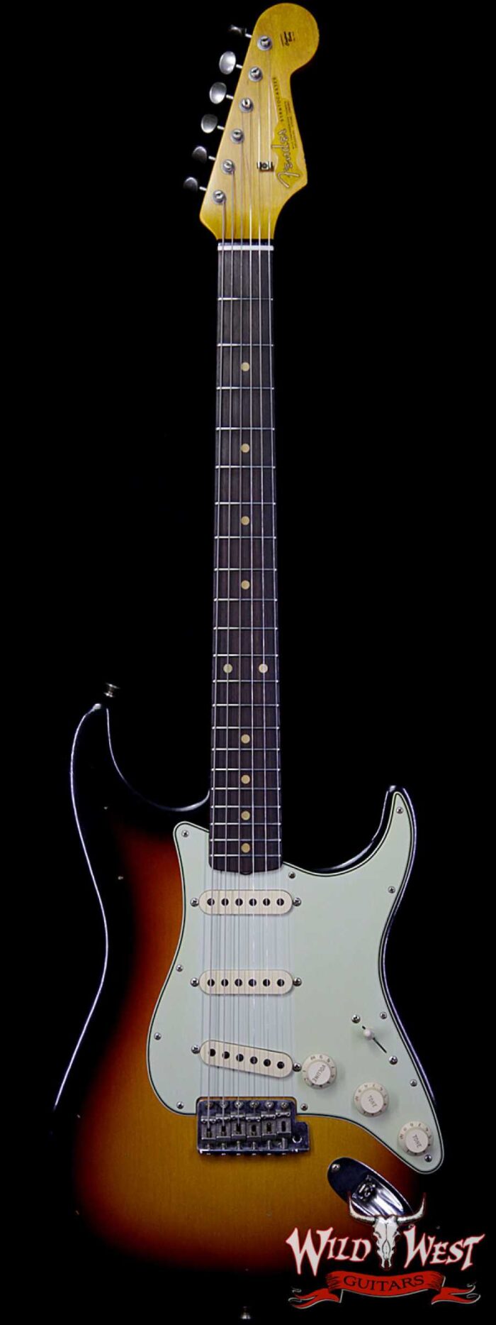 Fender Custom Shop 1963 Stratocaster Journeyman Relic with Dirty Neck 3 Tone Sunburst - Image 1