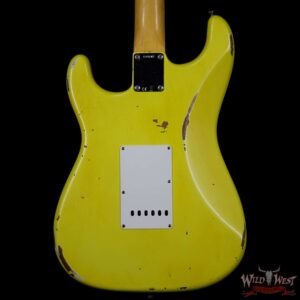Fender Custom Shop Collection 1963 Stratocaster Relic Dark AAA Rosewood Fretboard Graffiti Yellow - Image 7