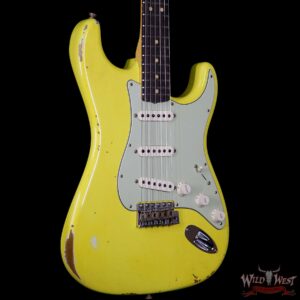 Fender Custom Shop Collection 1963 Stratocaster Relic Dark AAA Rosewood Fretboard Graffiti Yellow - Image 4