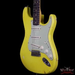 Fender Custom Shop Collection 1963 Stratocaster Relic Dark AAA Rosewood Fretboard Graffiti Yellow - Image 2