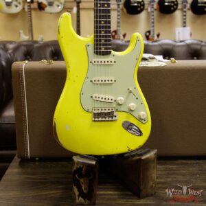 Fender Custom Shop Collection 1963 Stratocaster Relic Dark AAA Rosewood Fretboard Graffiti Yellow - Image 13