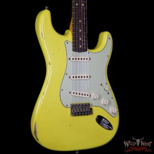 Fender Custom Shop 1963 Stratocaster Relic Rosewood Fretboard Graffiti Yellow - Image 4