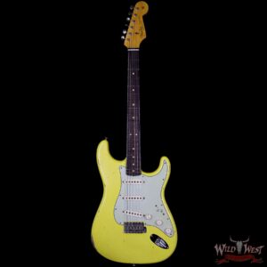 Fender Custom Shop 1963 Stratocaster Relic Rosewood Fretboard Graffiti Yellow - Image 5