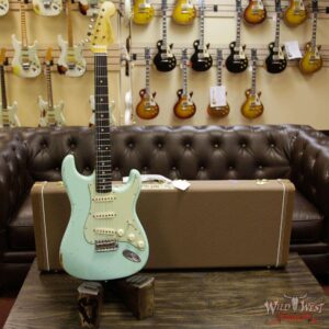 Fender Custom Shop Collection 1963 Stratocaster Relic Sort of Dark AAA Rosewood Fretboard Surf Green - Image 12