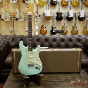 Fender Custom Shop 1963 Stratocaster Relic Rosewood Fretboard Surf Green - Image 12