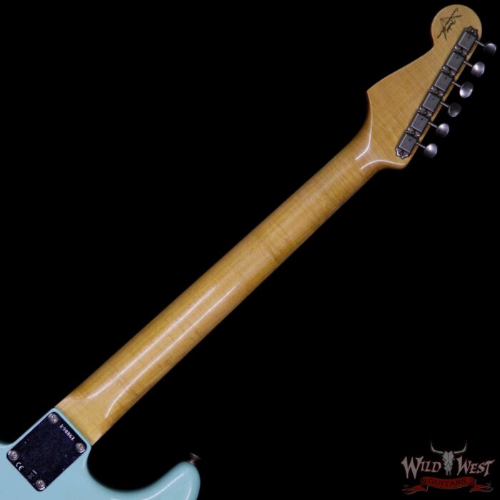 Fender Custom Shop 1963 Stratocaster Relic Rosewood Fretboard Surf Green - Image 11