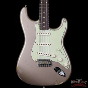Fender Custom Shop 1963 Stratocaster Relic Rosewood Fretboard Shoreline Gold - Image 3