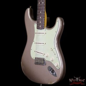Fender Custom Shop 1963 Stratocaster Relic Rosewood Fretboard Shoreline Gold - Image 2