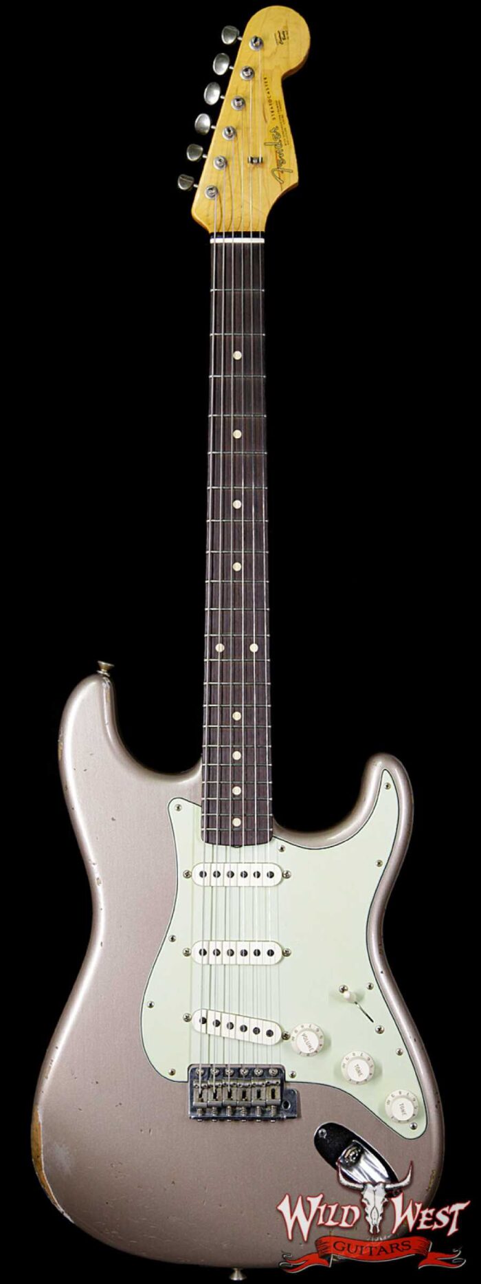 Fender Custom Shop 1963 Stratocaster Relic Rosewood Fretboard Shoreline Gold - Image 1