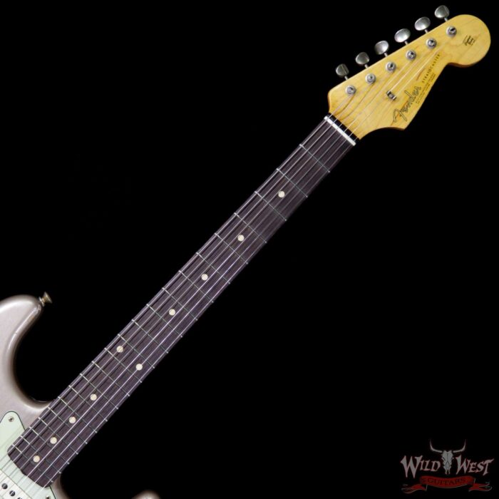 Fender Custom Shop 1963 Stratocaster Relic Rosewood Fretboard Shoreline Gold - Image 9