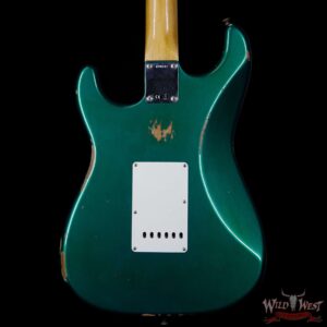 Fender Custom Shop 1963 Stratocaster Relic Rosewood Fingerboard British Racing Green - Image 7