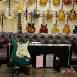 Fender Custom Shop 1963 Stratocaster Relic Rosewood Fingerboard British Racing Green - Image 13