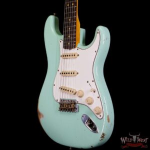 Fender Custom Shop 1963 Stratocaster Relic AAA Rosewood Board with Quartersawn Maple Neck Surf Green - Image 2