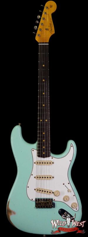 Fender Custom Shop 1963 Stratocaster Relic AAA Rosewood Board with Quartersawn Maple Neck Surf Green