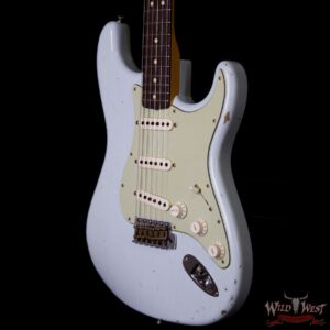 Fender Custom Shop 1963 Stratocaster Relic Rosewood Fretboard Sonic Blue - Image 2