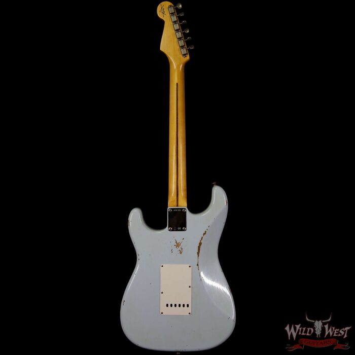 Fender Custom Shop 1957 Stratocaster Relic Maple Fretboard Sonic Blue - Image 6