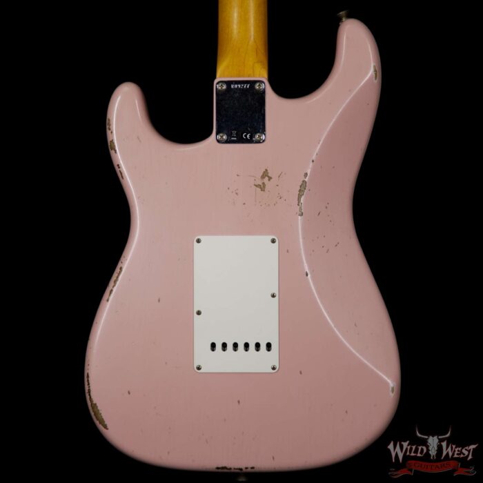 Fender Custom Shop 1963 Stratocaster Relic Rosewood Fretboard Shell Pink - Image 7