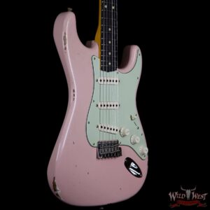 Fender Custom Shop 1963 Stratocaster Relic Rosewood Fretboard Shell Pink - Image 4