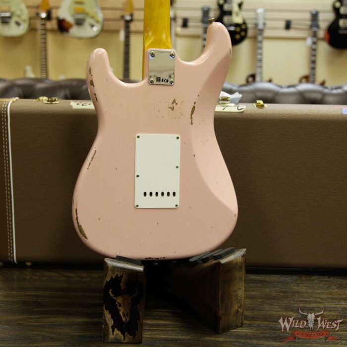 Fender Custom Shop 1963 Stratocaster Relic Rosewood Fretboard Shell Pink - Image 15