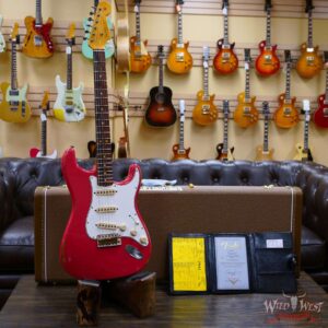 Fender Custom Shop 1963 Stratocaster Relic AAA Rosewood Board with Quartersawn Maple Neck Fiesta Red - Image 6
