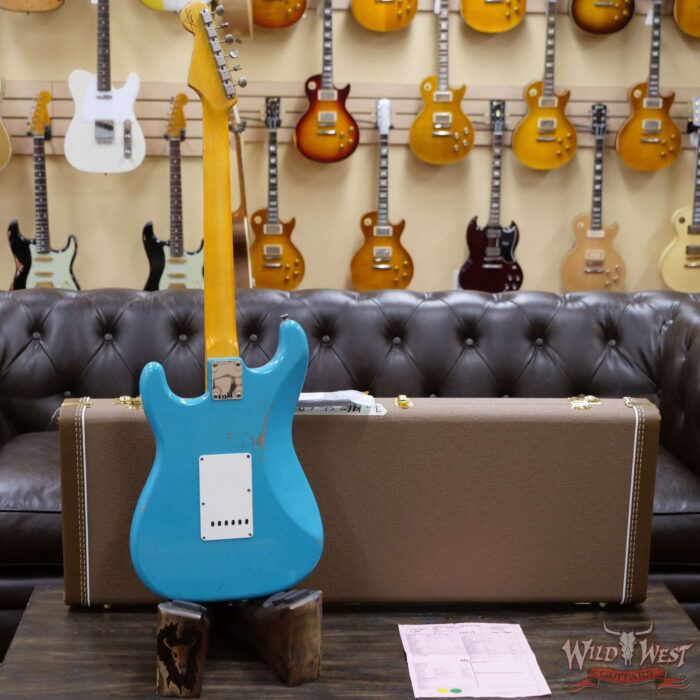 Fender Custom Shop 1963 Stratocaster Relic AAA Rosewood Board with Quartersawn Maple Neck Taos Turquoise - Image 9