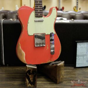 Fender Custom Shop 1963 Telecaster Heavy Relic Rosewood Fingerboard Fiesta Red - Image 14