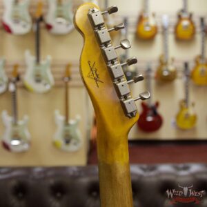 Fender Custom Shop 1963 Telecaster Heavy Relic Rosewood Fingerboard Fiesta Red - Image 10