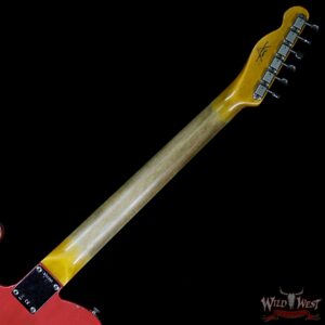 Fender Custom Shop 1963 Telecaster Heavy Relic Rosewood Fingerboard Fiesta Red - Image 11