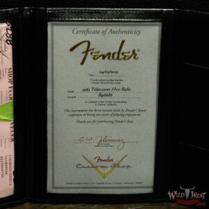 Fender Custom Shop 1963 Telecaster Heavy Relic AAA Rosewood Fingerboard Fiesta Red - Image 17