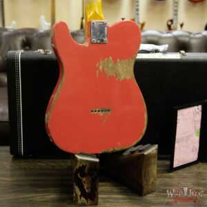 Fender Custom Shop 1963 Telecaster Heavy Relic AAA Rosewood Fingerboard Fiesta Red - Image 15