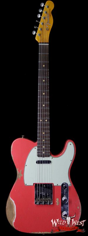Fender Custom Shop 1963 Telecaster Heavy Relic AAA Rosewood Fingerboard Fiesta Red