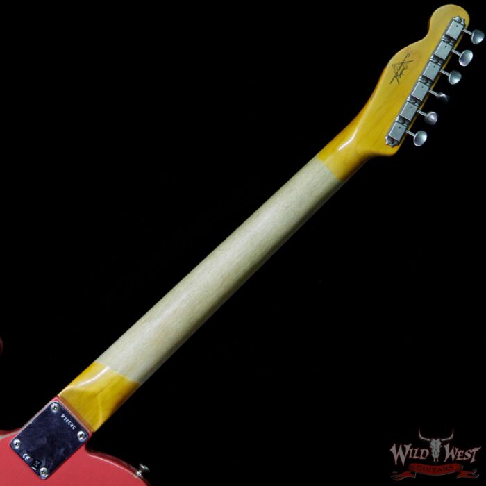 Fender Custom Shop 1963 Telecaster Heavy Relic AAA Rosewood Fingerboard Fiesta Red - Image 10