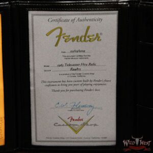 Fender Custom Shop 1963 Telecaster Heavy Relic AAA Rosewood Fingerboard Sonic Blue - Image 15