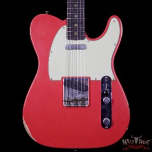 Fender Custom Shop 1963 Telecaster Relic Rosewood Fingerboard Fiesta Red - Image 3